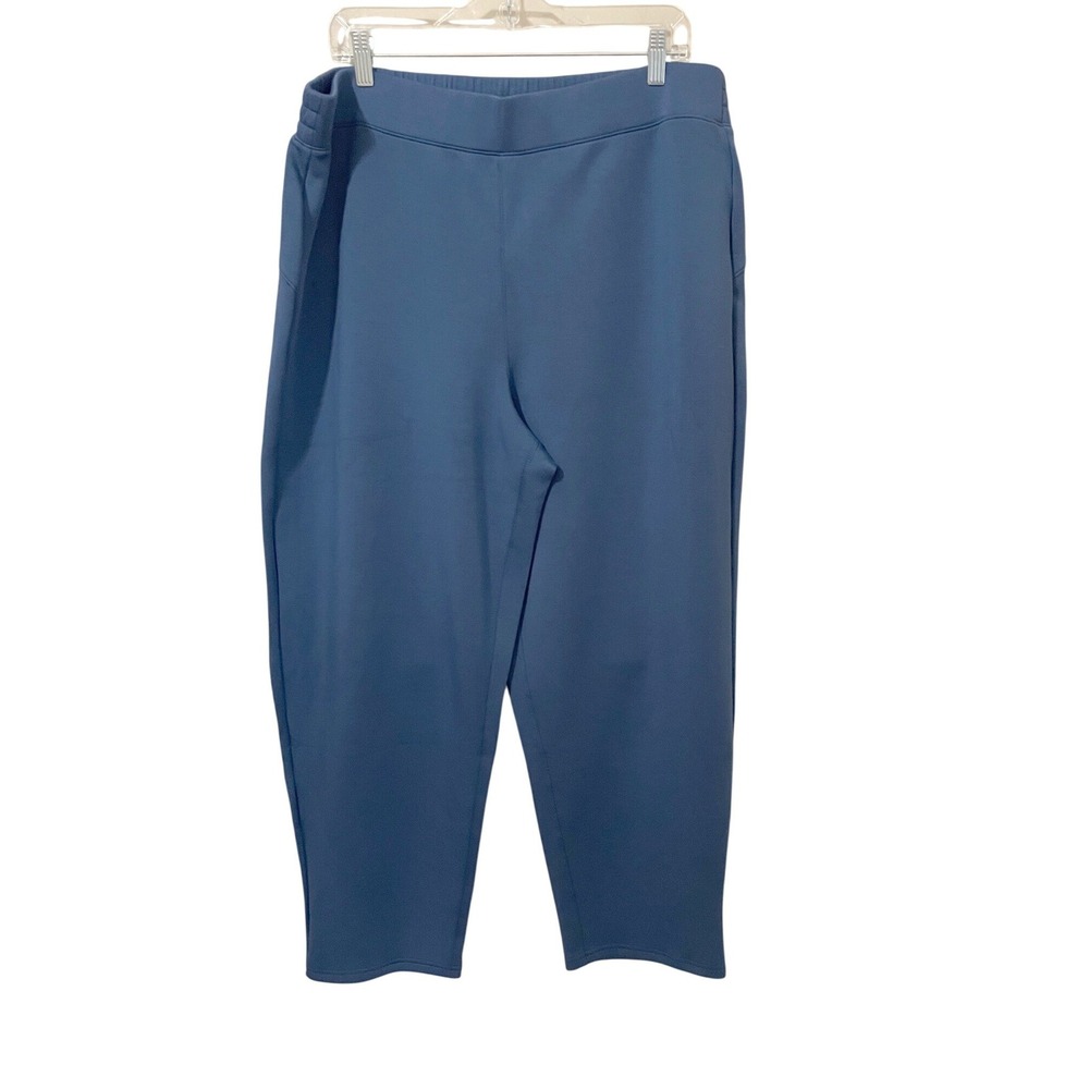 Spanx AirEssentials Straight Leg Pants Faded Indigo Blue 2X NWT